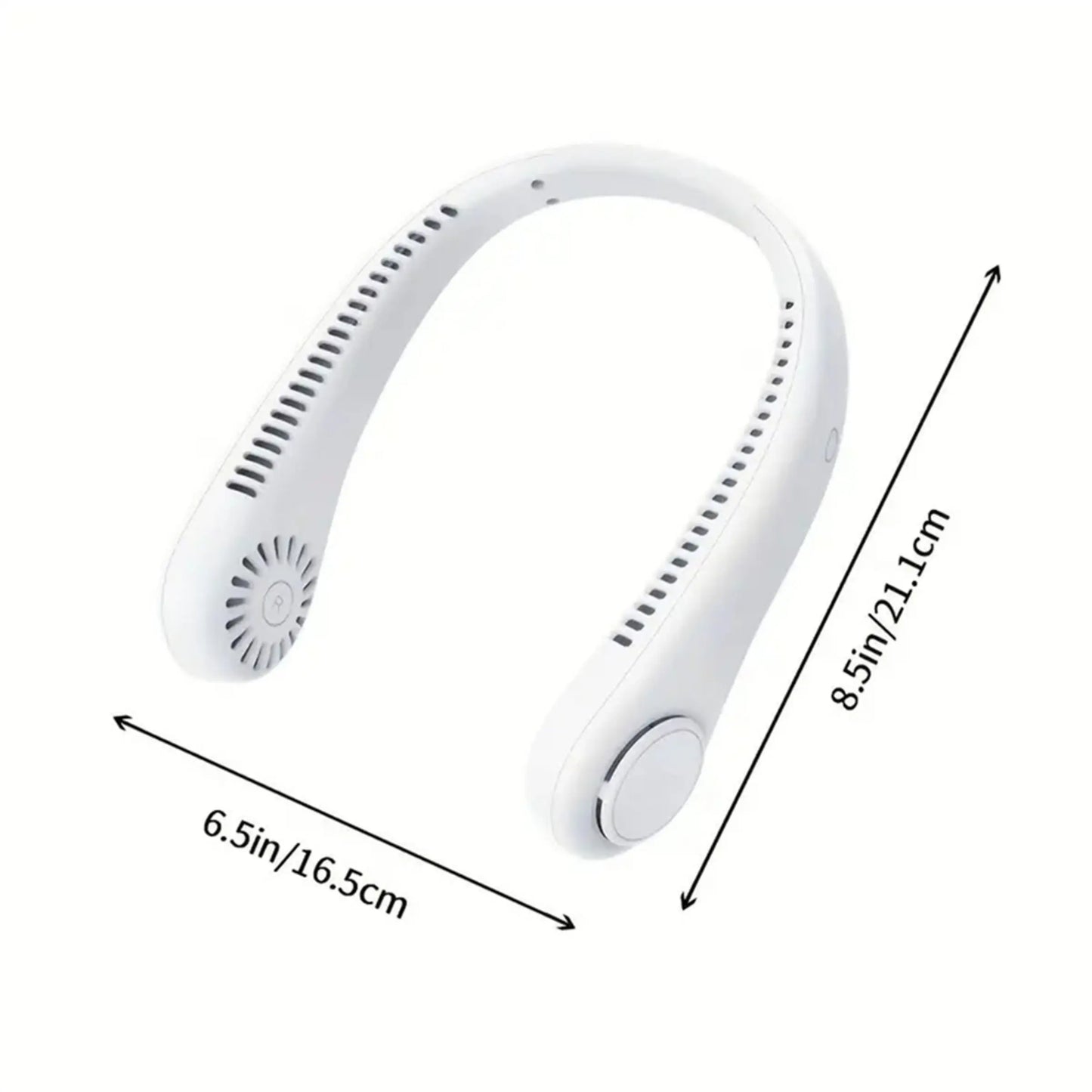 Hands-Free Bladeless Neck Fan - 3 Speed USB Rechargeable Portable Personal Fan for Indoor & Outdoor - Perfect Gift for Men, Women, Mom & Dad