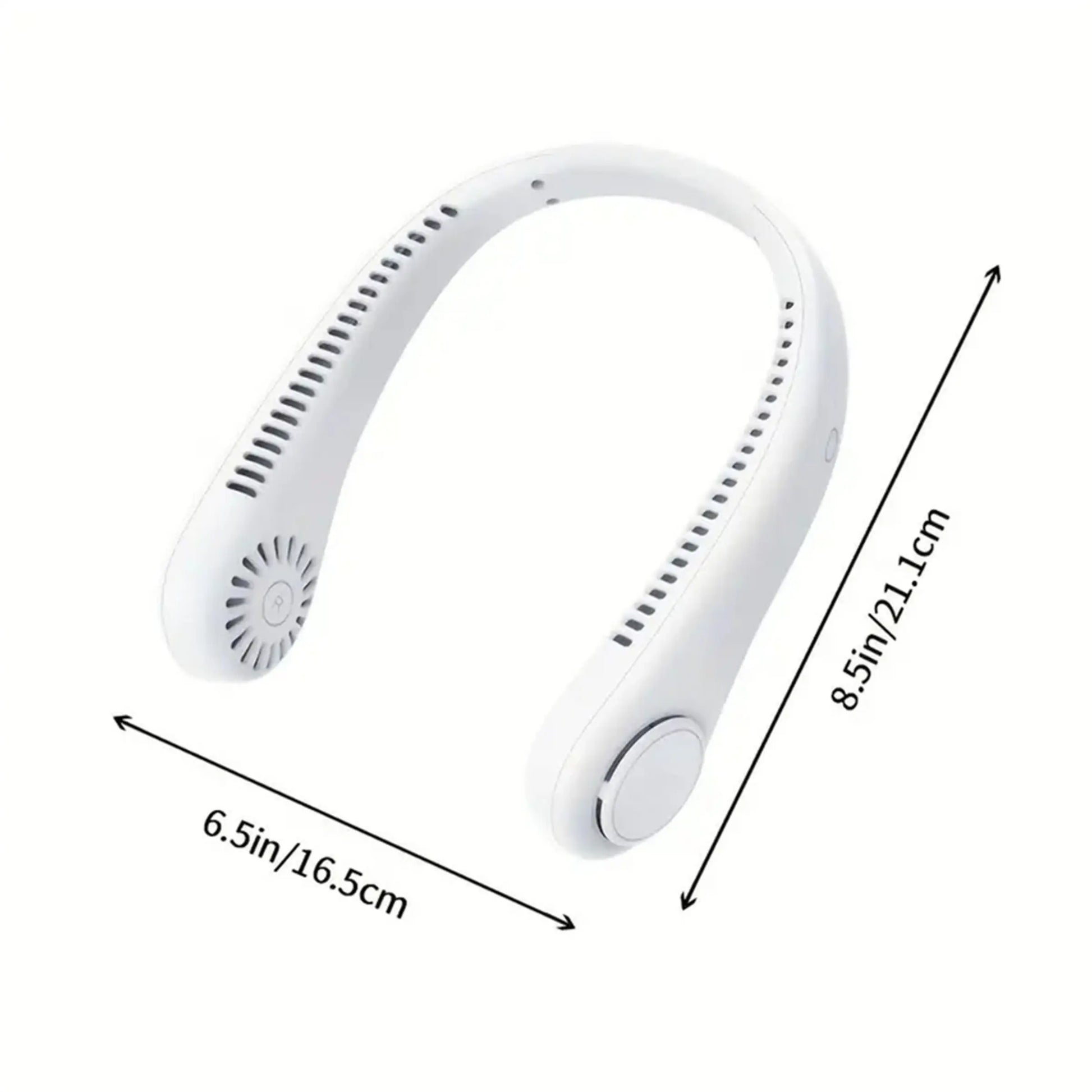 Hands-Free Bladeless Neck Fan - 3 Speed USB Rechargeable Portable Personal Fan for Indoor & Outdoor - Perfect Gift for Men, Women, Mom & Dad