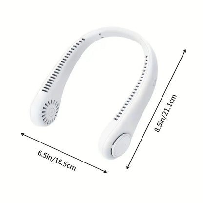 Hands-Free Bladeless Neck Fan - 3 Speed USB Rechargeable Portable Personal Fan for Indoor & Outdoor - Perfect Gift for Men, Women, Mom & Dad