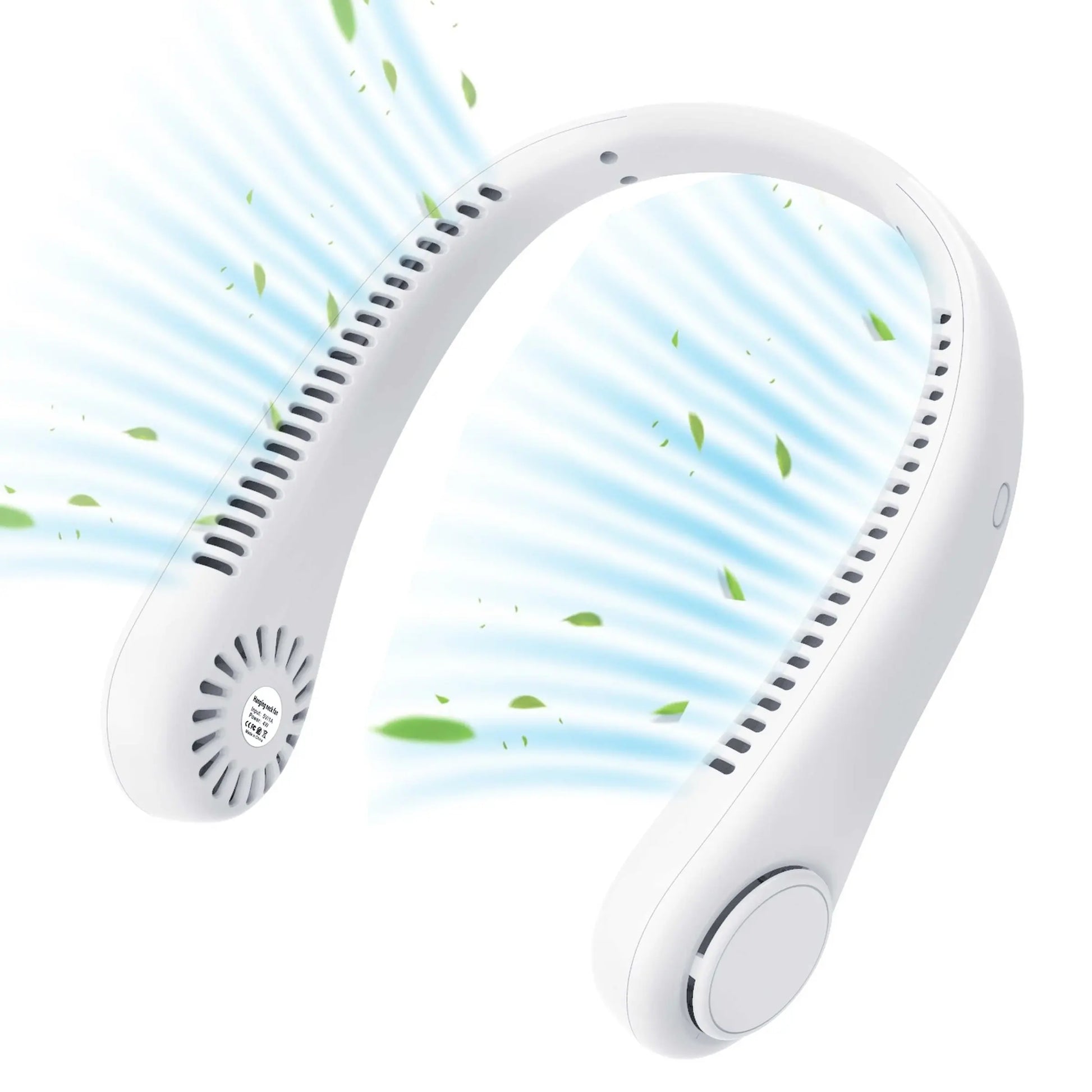 Hands-Free Bladeless Neck Fan - 3 Speed USB Rechargeable Portable Personal Fan for Indoor & Outdoor - Perfect Gift for Men, Women, Mom & Dad