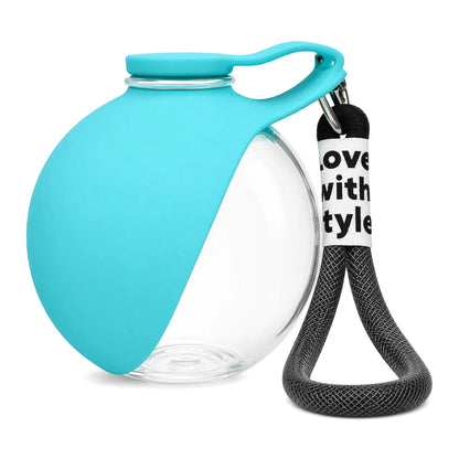 Ultimate 2-In-1 Portable Dog Water Bottle & Bowl - 10Oz Stainless Steel Travel Dispenser, No-Spill Leak-Proof Design for Hiking & Adventures!
